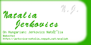 natalia jerkovics business card